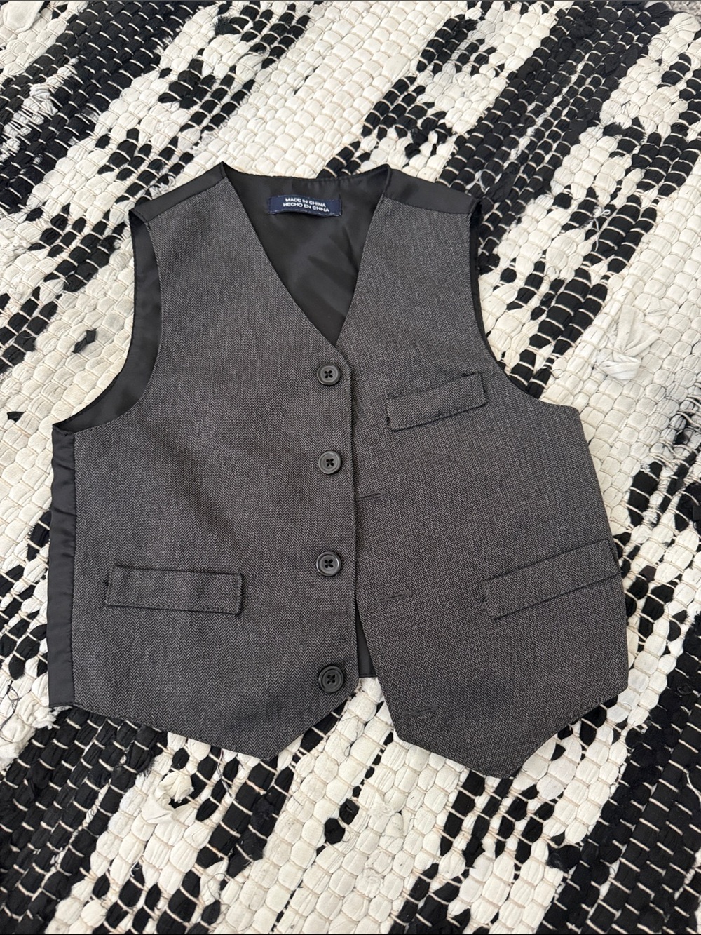 WEDDING BELLES NEW YORK Gray Formal Boys Vest